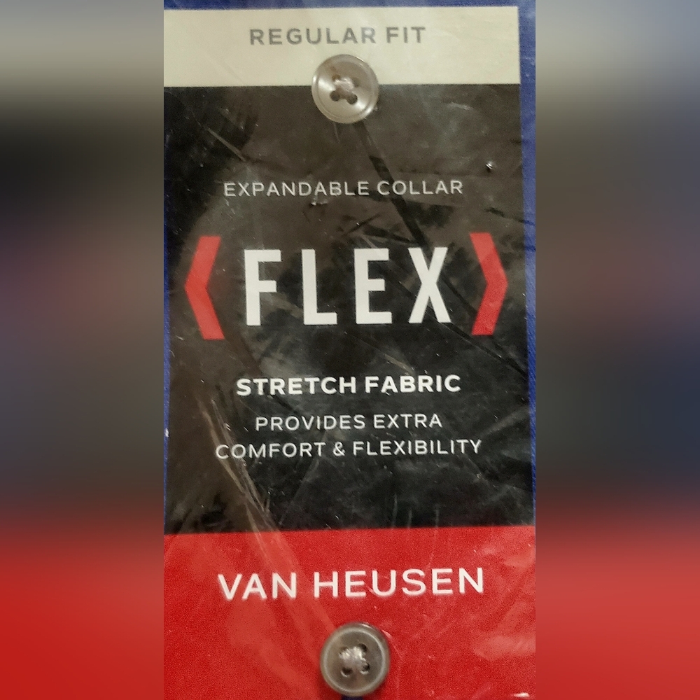 Van Heusen Royal Blue Flex Shirt - Picture 4 of 6